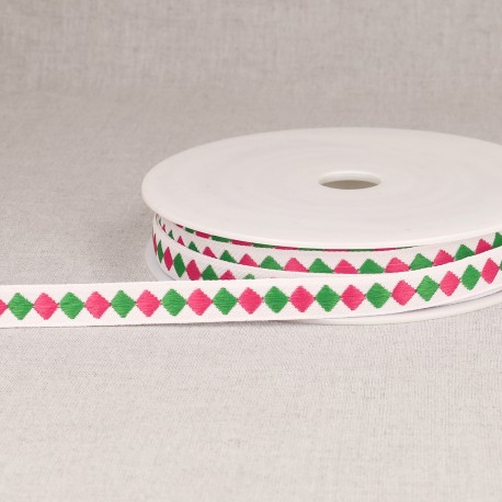 Galon jacquard losanges