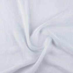 Tissu Gaze de Lin Uni Blanc 