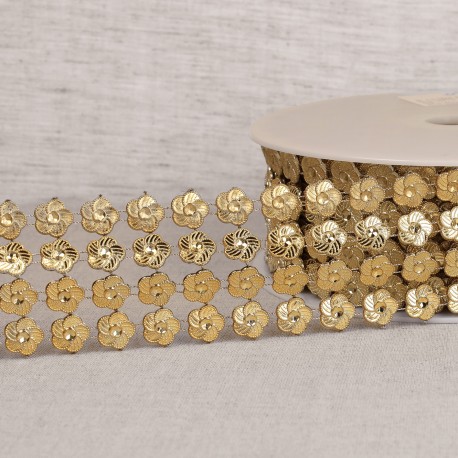 Galon paillettes 4 rangs
