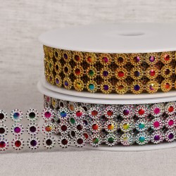 Galon paillettes 3 rangs
