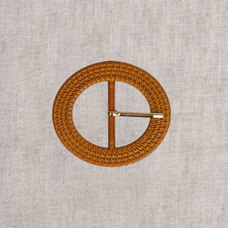 Boucle ceinture 5cm Camel - 