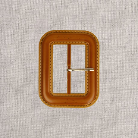 Boucle ceinture 6cm Camel - 