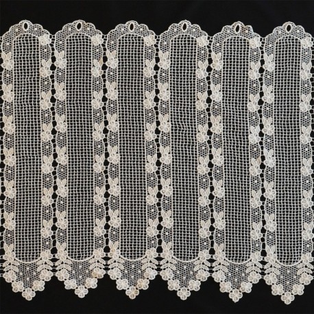 Brise Bise Macramé Hauteur 150cm Fleur Ecru