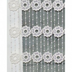 Modulable Macramé Largeur 45cm Fleur Blanc