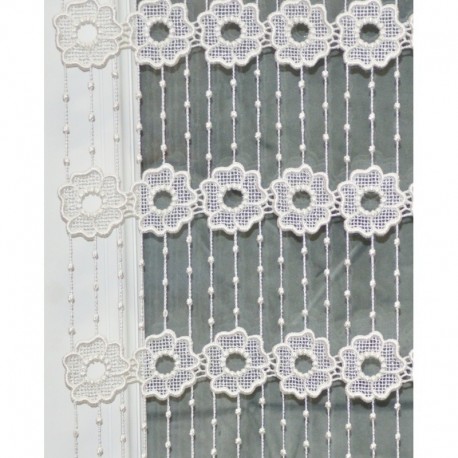 Modulable Macramé Largeur 45cm Fleur Blanc