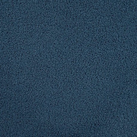 Tissu Bouclette Teddy Uni Bleu Denim