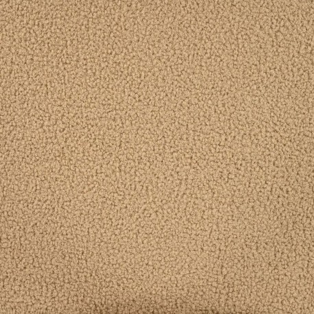 Tissu Bouclette Teddy Uni Sable