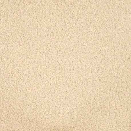Tissu Bouclette Teddy Uni Ecru