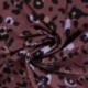 Tissu Twill de Viscose Imprimé Léopard Lilas