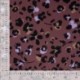 Tissu Twill de Viscose Imprimé Léopard Lilas
