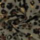 Tissu Twill de Viscose Imprimé Léopard Kaki