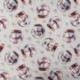 Tissu Snowballs Imprimé Effet 3d Ecru 