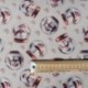 Tissu Snowballs Imprimé Effet 3d Ecru 