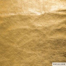 Tissu Katia Papier Kraft Metallic Lavable Or 