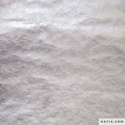 Tissu Katia Papier Kraft Metallic Lavable Argent 
