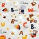 Tissu coton Imprimé Alphabet Multicolore