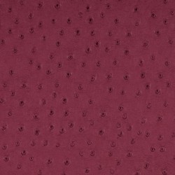 Tissu Autruche Simili Bordeaux 