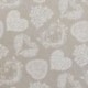 Tissu Coton Imprimé Coeur Fond Coloris Lin