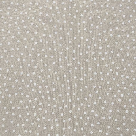 Tissu Coton Imprimé Helga Fond Coloris Lin