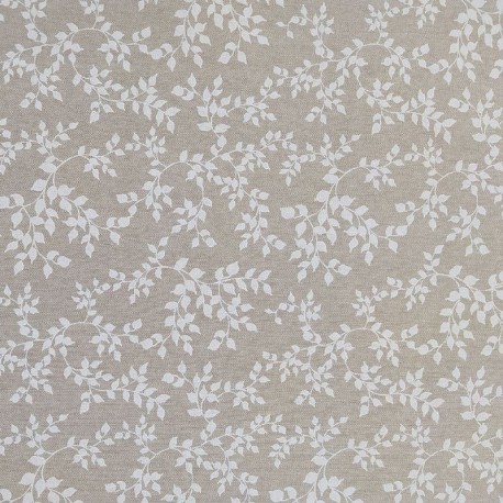 Tissu Coton Imprimé Ilania Fond Coloris Lin
