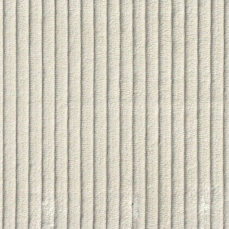 Tissu Velours Côtelé Huggy Ecru