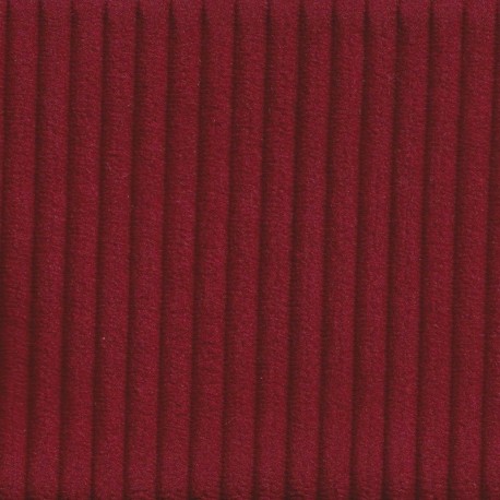 Tissu Velours Côtelé Huggy Lie de Vin