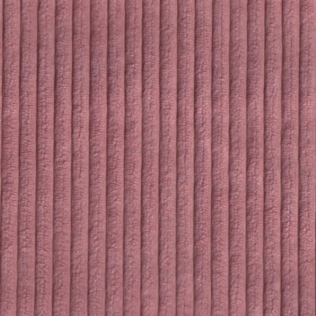 Tissu Velours Côtelé Huggy Bois de Rose