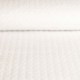 Tissu Broderie Anglaise Matelassé Simple Face Blanc
