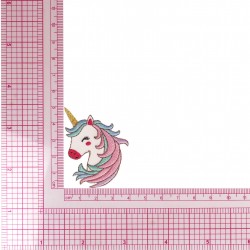 Ecusson licorne - Tête