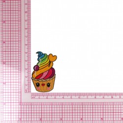 Ecusson fun food - Pot de glace