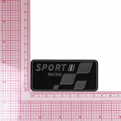 Ecusson sport racing - Noir