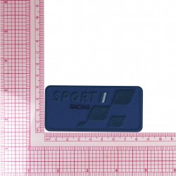 Ecusson sport racing - Bleu
