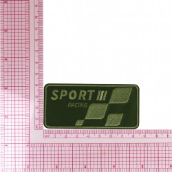 Ecusson sport racing - Vert