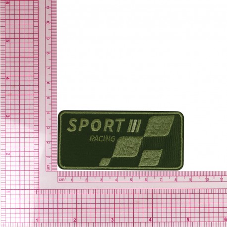 Ecusson sport racing - Vert