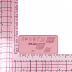 Ecusson sport racing - Rose