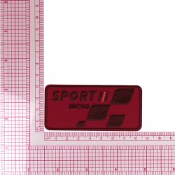 Ecusson sport racing - Rouge