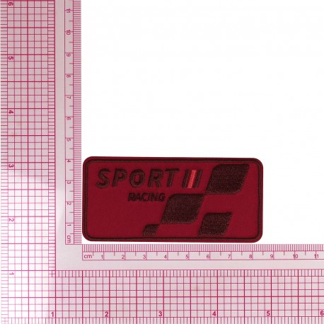 Ecusson sport racing - Rouge