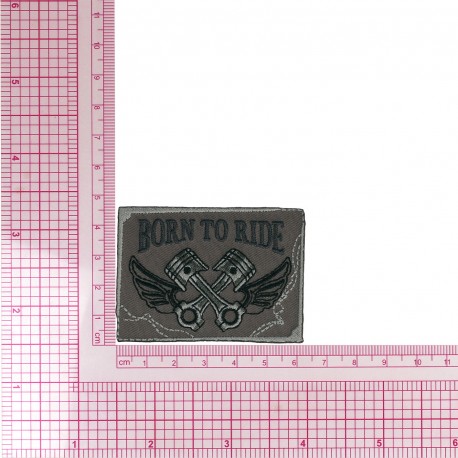 Ecusson theme sport - Born to ride