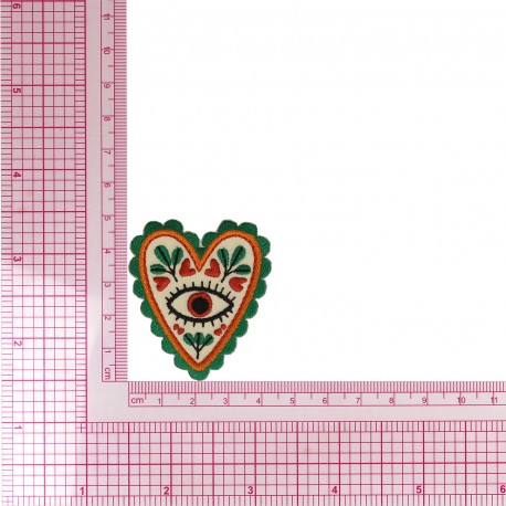 Ecusson style mexique - Oeil