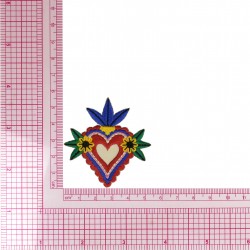 Ecusson style mexique - Fleurs