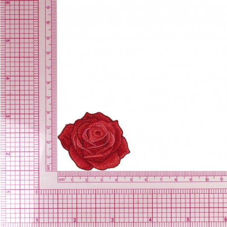 Ecusson rose - Rouge