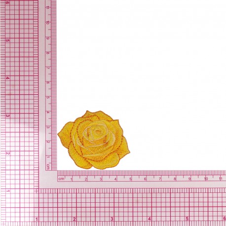 Ecusson rose - Jaune