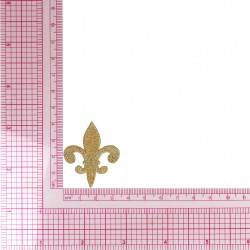 Ecusson ancre lurex - Or