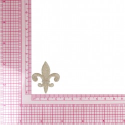 Ecusson ancre lurex - Argent