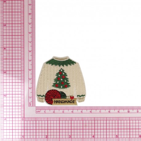 Ecusson pull festif - Sapin de noël