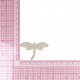Ecusson libellule dentelle - Beige