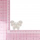 Ecusson papillon dentelle - Blanc