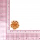 Ecusson fleur dentelle - Orange
