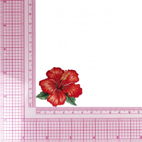 Ecusson belles fleurs - Hibiscus