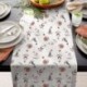 Tissu Imprimé Cold Bonhomme de Neige Lurex Or